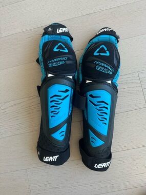 Leatt Hybrid 3DF Men’s Blue Knee/Shin Guards